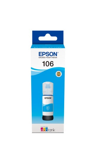 Cartus Cerneala Original Epson Cyan, nr.106, pentru L7160|L7180, 70ml, , "C13T00R240"(RAPO)