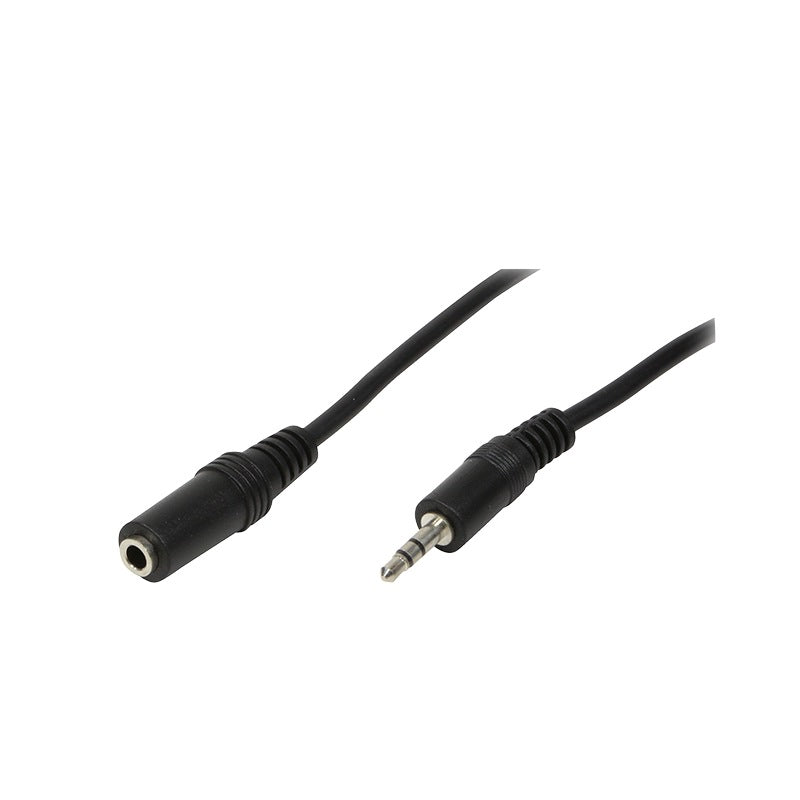 CABLU audio LOGILINK prelungitor stereo (3.5 mm jack M/T), 3m, negru, "CA1054"