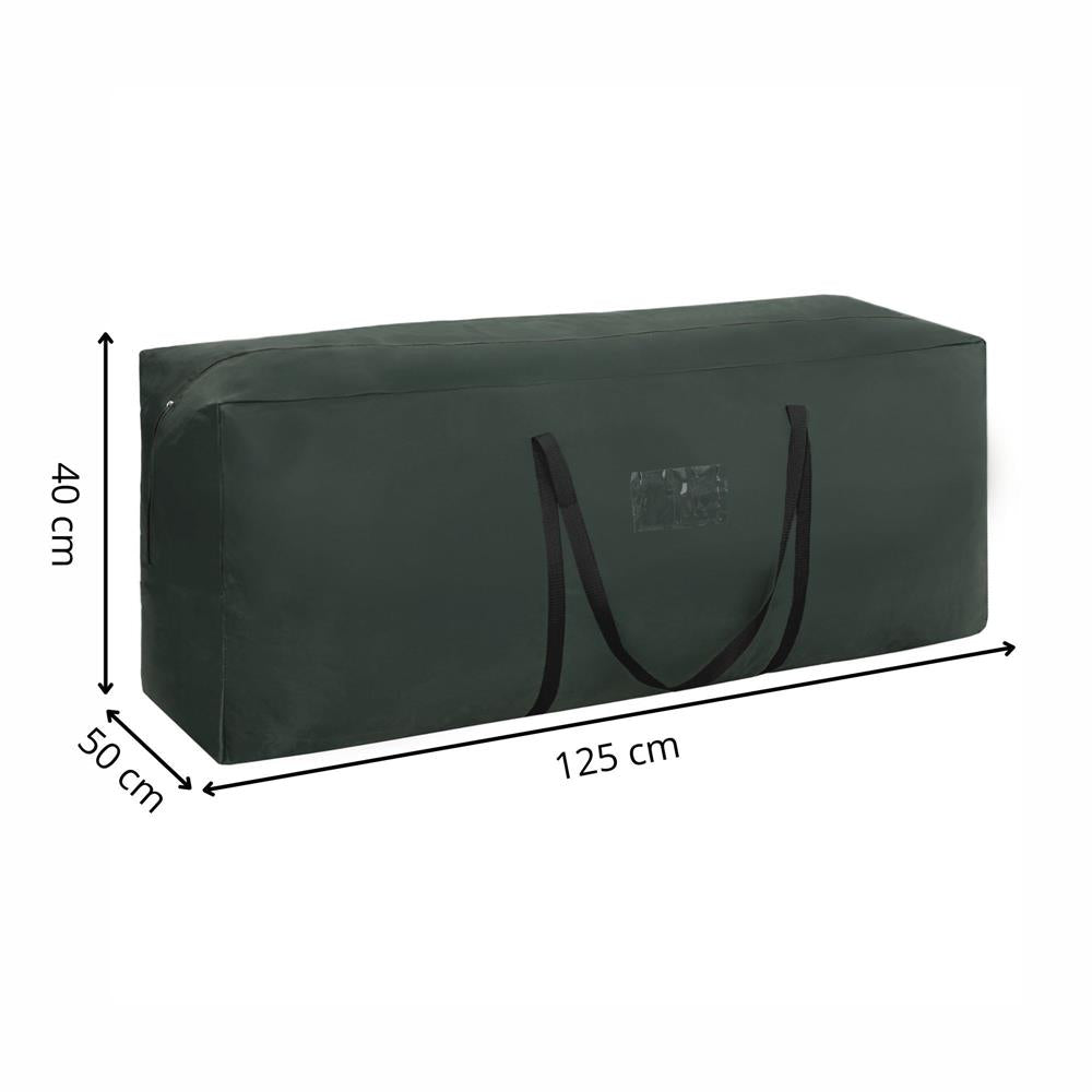 Husa depozitare brad artificial 125x50x40 cm, poliester, verde