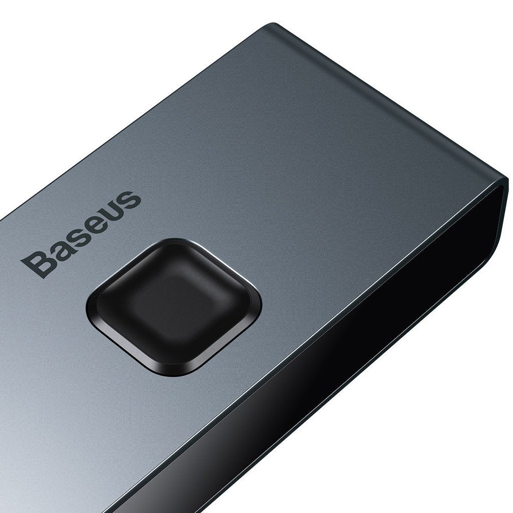 SWITCH video Baseus Matrix, HDMI bidirectional - 2x HDMI 4K / 30 Hz, gri "CAHUB-BC0G" - 6953156219700