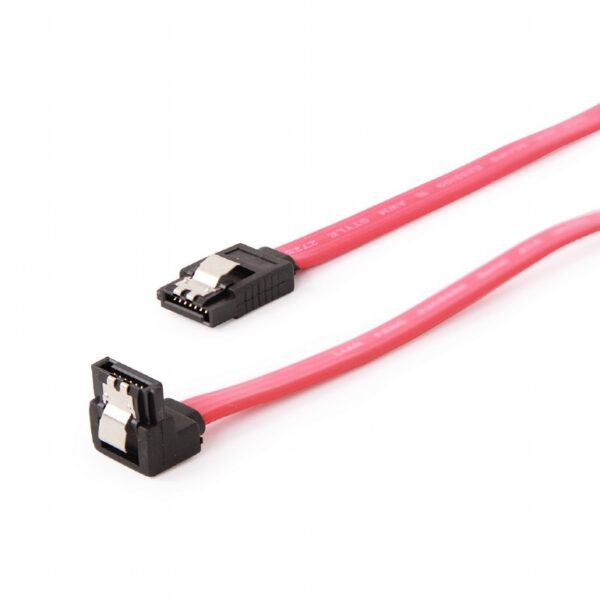 CABLU date Spacer, S-ATA 3 (T) la S-ATA 3 (T), 90grade, metal clips, 30cm, "SPIC-SATA-SATA90-0.3m "