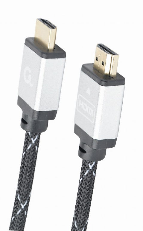 CABLU video GEMBIRD, HDMI (T) la HDMI (T), 1m, premium, conectori auriti, rezolutie maxima 4K (3840 x 2160) la 60 Hz, negru, "CCB-HDMIL-1M"
