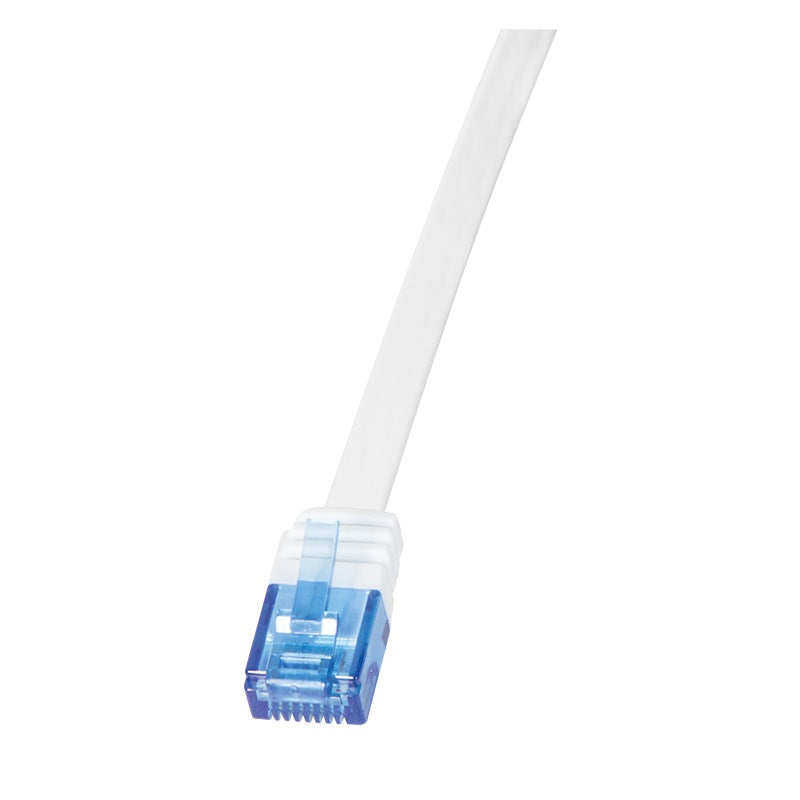 PATCH CORD UTP LOGILINK Cat6, cupru, flat, 5 m, alb, AWG32, "CF2071U"