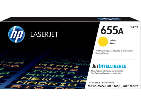 Toner Original HP Yellow, nr.655A, pentru Color LaserJet M652|M653|M681|M682, 10.5K, , "CF452A"