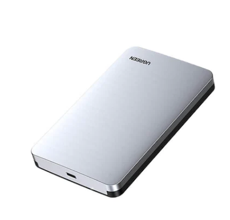 RACK extern Ugreen, "CM300" pt HDD si SSD SATA 2.5" conectare USB 3.1 Gen2 max 6 Gbps, cablu inclus USB to USB Type-C, aluminiu, gri "70498" - 6957303874989