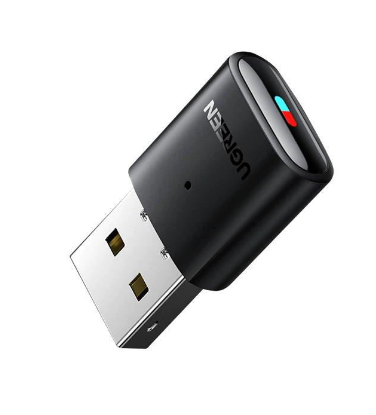 ADAPTOARE Bluetooth Ugreen,"CM408"conectare USB 2.0,suporta doar conectare casti bluetooth,distanta 10 m (pana la), Bluetooth v5.0, antena interna,negru "10928" -6957303819287