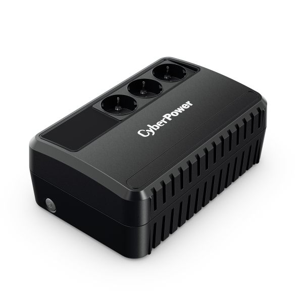 UPS CYBER POWER Line Int. fara management, 650VA/ 360W, AVR, 3 x socket Schuko, indicatie status cu LED, 1 x baterie 12V/5Ah, Backup: 21-35 min, incarcare pana la 8h, GreenPower, "BU650EG"