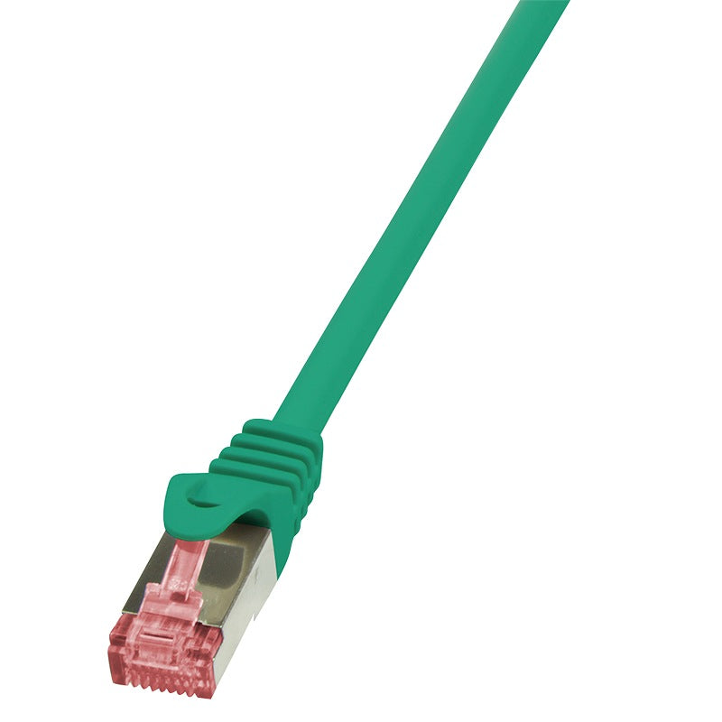 PATCH CORD S/FTP LOGILINK Cat6, LSZH, cupru, 0.25 m, verde, AWG27, dublu ecranat "CQ2015S"