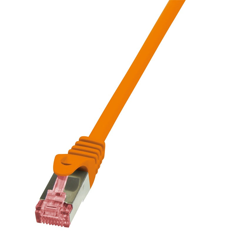 PATCH CORD S/FTP LOGILINK Cat6, LSZH, cupru, 1 m, portocaliu, AWG27, dublu ecranat "CQ2038S"