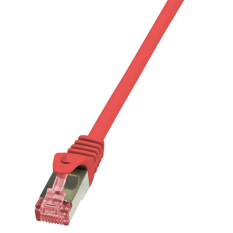 PATCH CORD S/FTP LOGILINK Cat6, LSZH, cupru, 7.5 m, rosu, AWG27, dublu ecranat "CQ2084S"