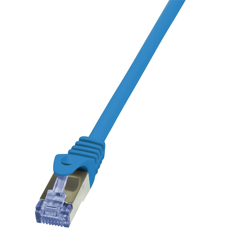 PATCH CORD S/FTP LOGILINK Cat6a, LSZH, cupru, 7.5 m, albastru, AWG26, dublu ecranat "CQ3086S"