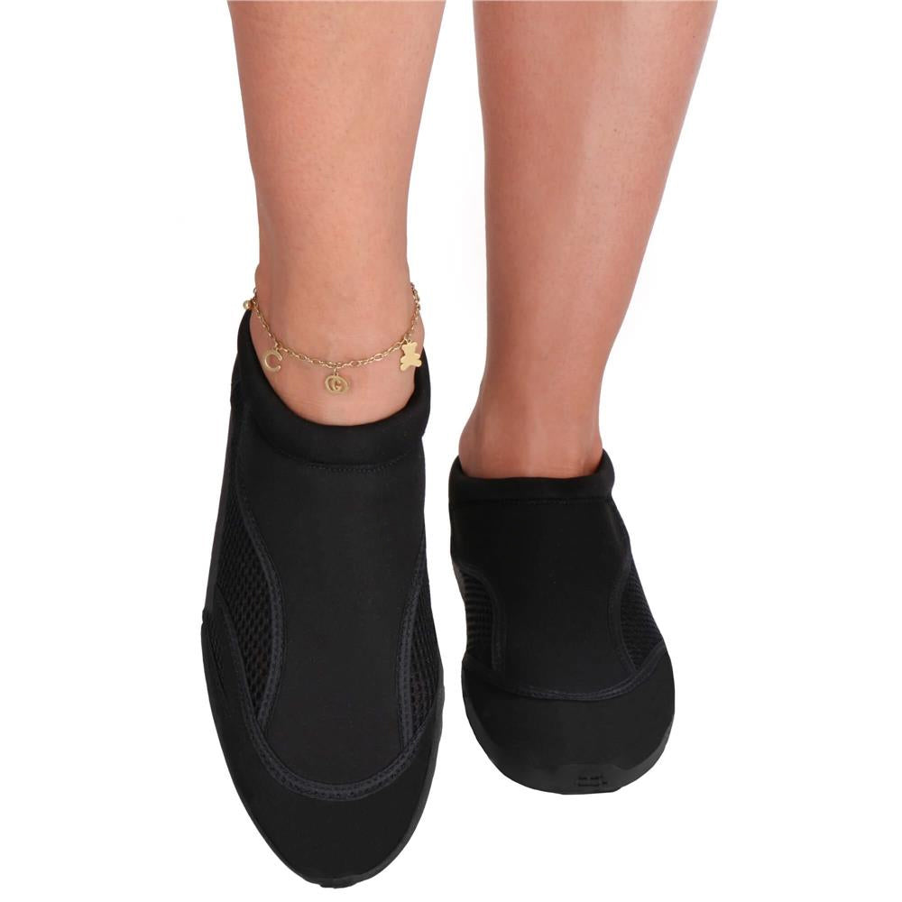 Pantofi apa unisex, material respirabil, talpa EVA antiderapanta, negru, marimea 45