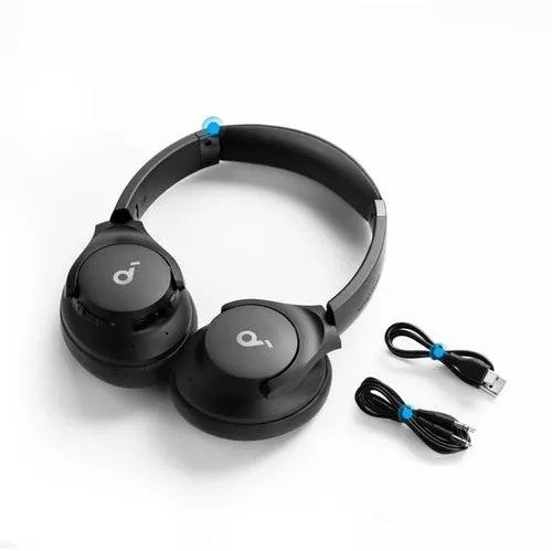 Casti Anker "Q20i", wireless, ANC hibrid, conectare la 2 echipamente, over ear, driver 40mm, pana la 60ore, negru, "A3004G11" - 0194644127008