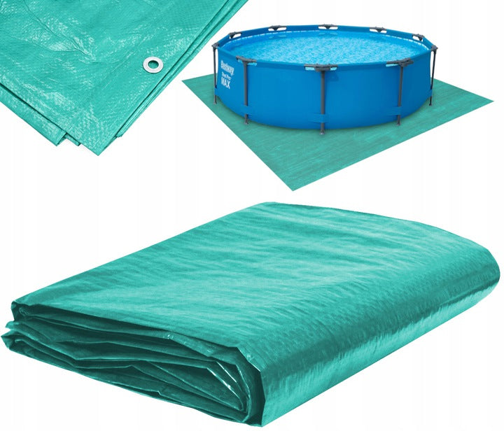 Prelata de protectie de dimensiune mare, laminata, impermeabila, cu protectie UV, 16x12 m, 70 GSM, verde - 5