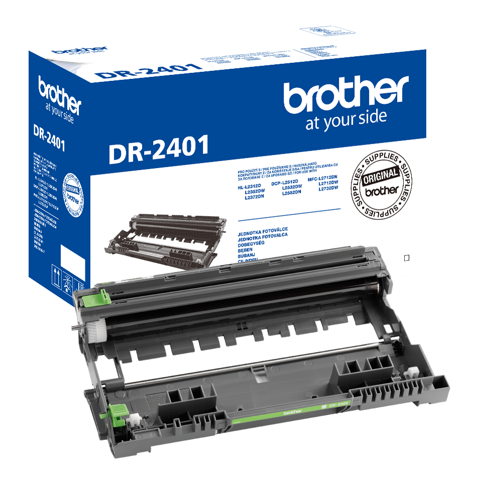 Drum Unit Original Brother Black, DR2401, pentru DCP-L2512|L2532|L2552|HL-L2312|L2352|L2372| MFC-L2712|L2732|L2752, 12K, , "DR2401"