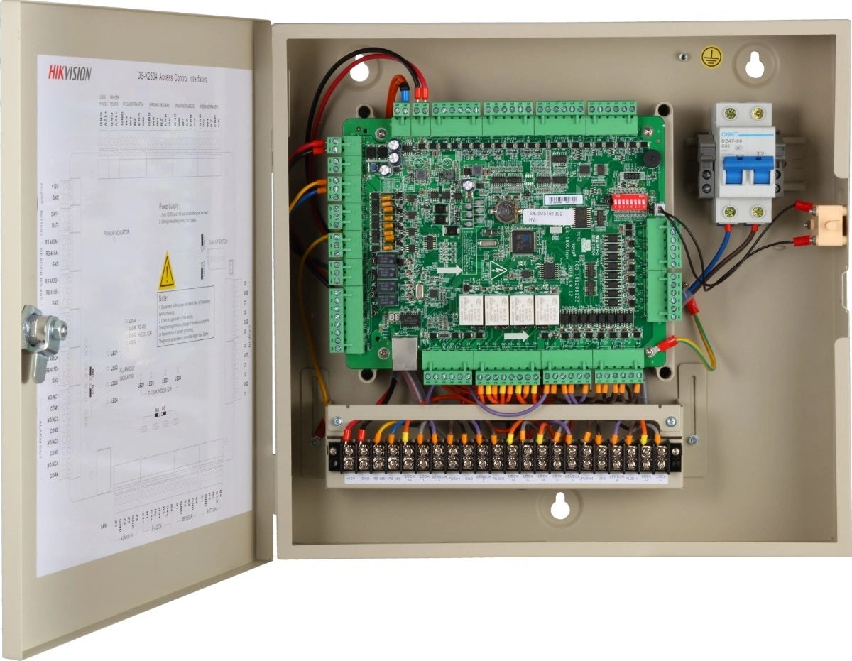 CENTRALA ACCES CONTROL 4 USI 4 CITITOARE, "DS-K2604T"