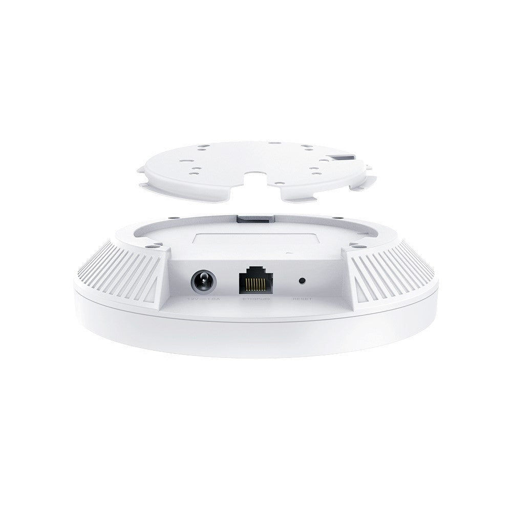 ACCESS POINT TP-LINK wireless AX3000 Mbps ceiling mount, dual band,1 port Gigabit PoE+, 48V Passive PoE, 802.3at PoE, WiFi 6, (fara adaptor DC) "EAP653 UR"