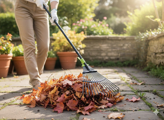 Grebla gradina pentru frunze, latime reglabila 20-59 cm, maner telescopic 120-160 cm, negru - 2