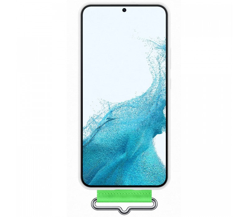 Galaxy S22 Plus; Silicone Cover with Strap; White "EF-GS906TWEGWW"