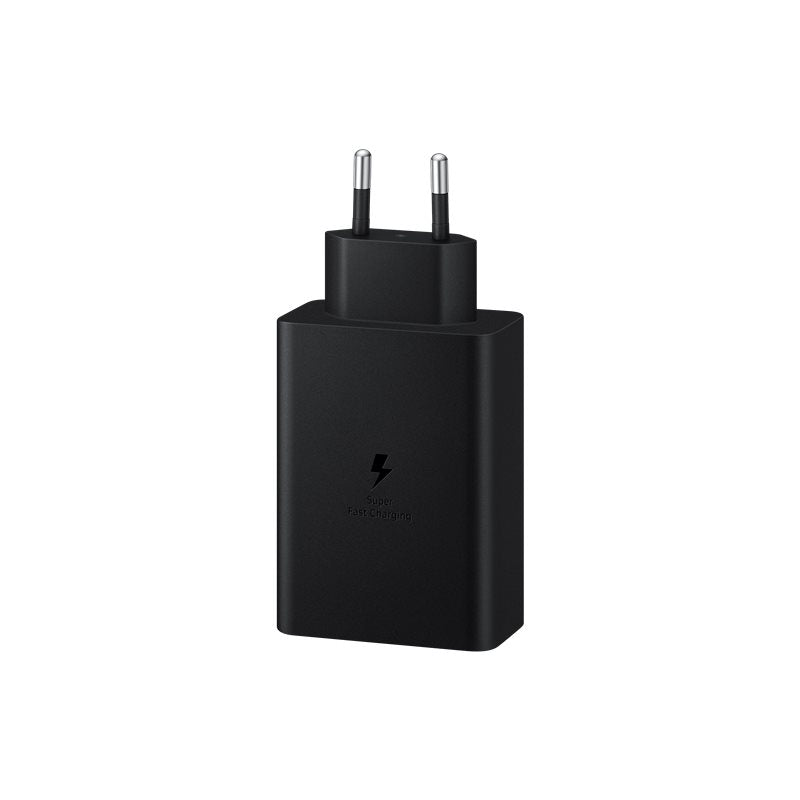 Samsung Power Adapter Trio 65W,2x USB-C,1xUSB-A, Super Fast (without cable); Black "EP-T6530NBEGEU"