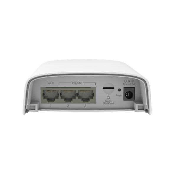 ROUTER TP-Link 4G+, AX3000, 3 × Porturi WAN/LAN Gigabit (2 × PoE Out, 1 × PoE In), 1× Slot cartela Nano SIM, Wi-Fi 6 pentru exterior/interior cu suport PoE "ER703WP-4G-Outdoor"