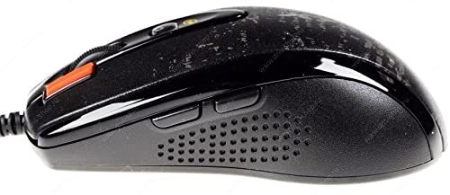 MOUSE A4tech, gaming, cu fir, USB, optic, 3000 dpi, butoane/scroll 4/1, buton selectare viteza, negru, "F5-BK"