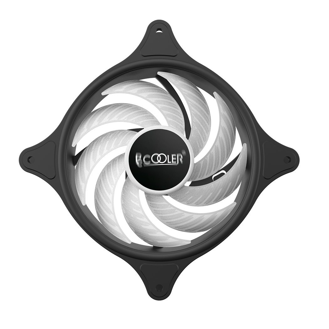 VENTILATOR PCCOOLER PC 120x120x25 mm, RGB LED fix, 3 PIN, Hydro Bearing, fixed LED RGB, 1 buc. in pachet "FX-120-3"