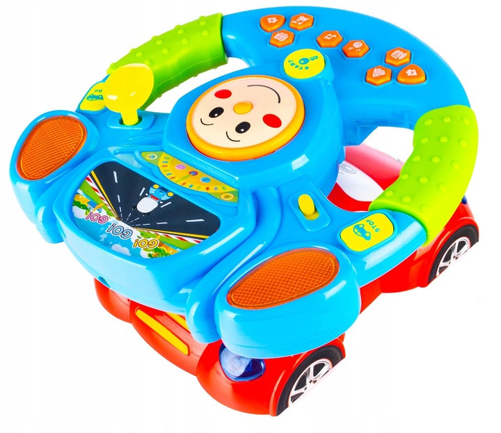 Jucarie interactiva volan muzical pentru copii, cu sunete si lumini - 13