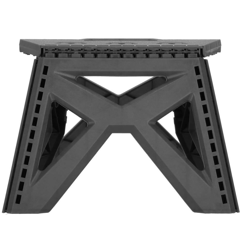 Scaun inaltator multifunctional tip scara, 100 kg, compact, cu maner, 31x23x23 cm, gri