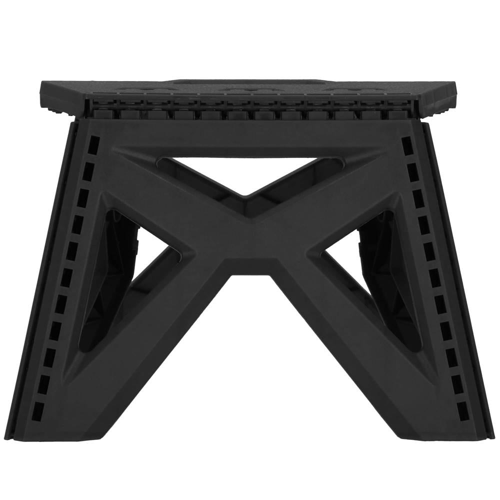 Scaun inaltator multifunctional tip scara, 100 kg, compact, cu maner, 23x31x23 cm, negru