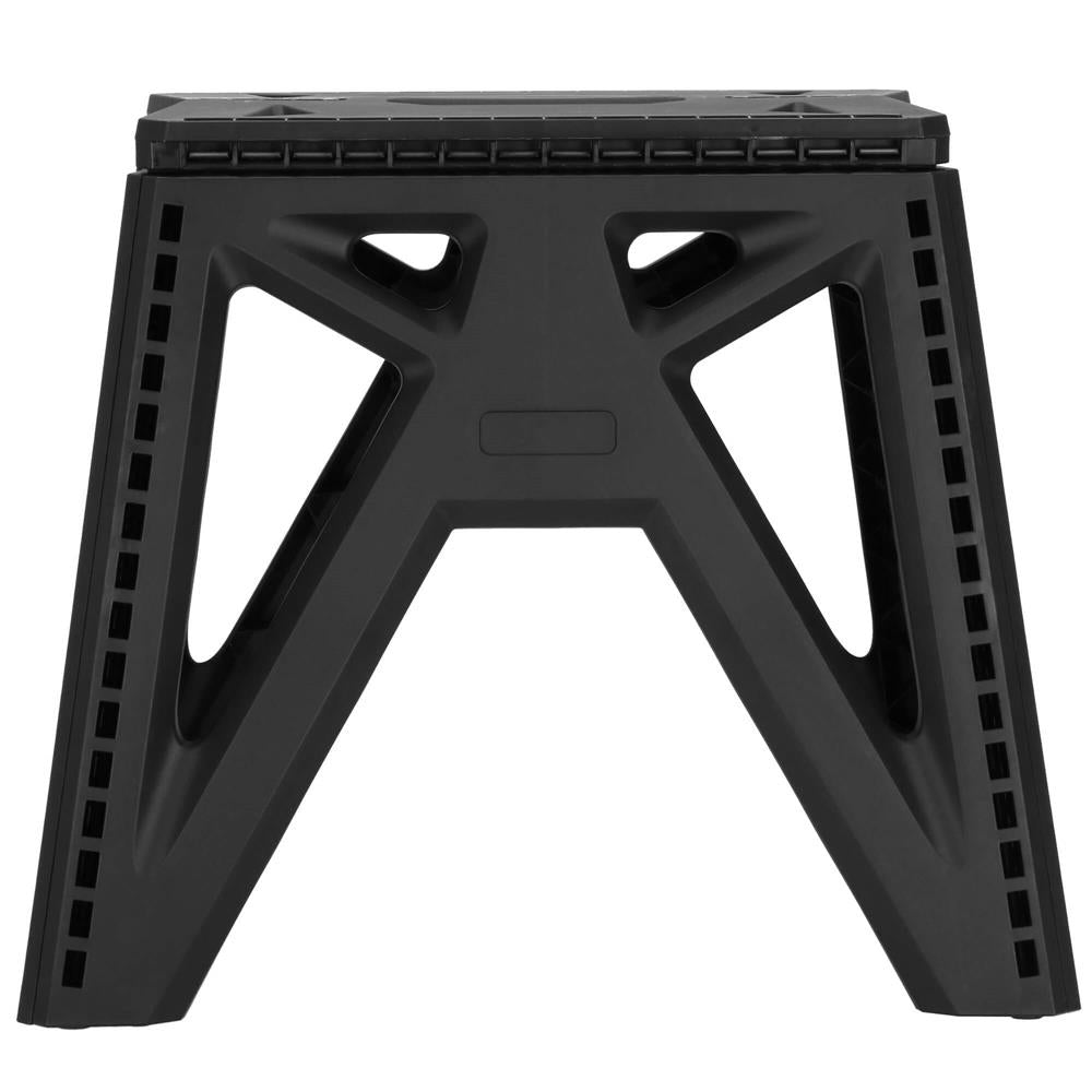 Scaun inaltator multifunctional tip scara, 150 kg, compact, cu maner, 38x25x34 cm, negru