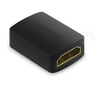 ADAPTOR video Ugreen, "HD112" cupla extender HDMI (M) la HDMI (M), rezolutie maxima 4K UHD (3840 x 2160) la 60 Hz, conectori auriti, negru "20107" - 6957303821075