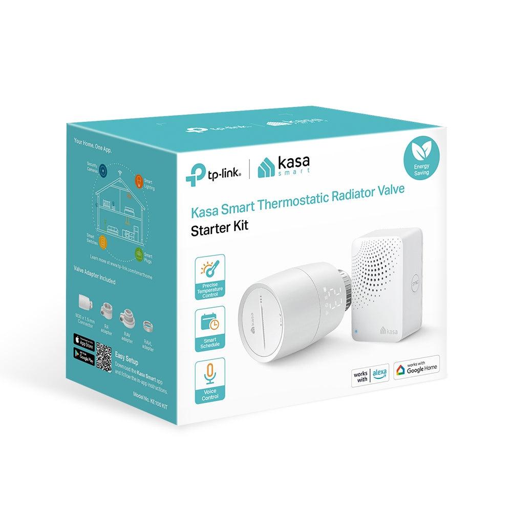 ROBINET CU TERMOSTAT si valva TP-Link, frecventa functionare 868 MHz, include HUB control pana la 32 calorifere, contine 2 baterii AA "KE100 KIT"