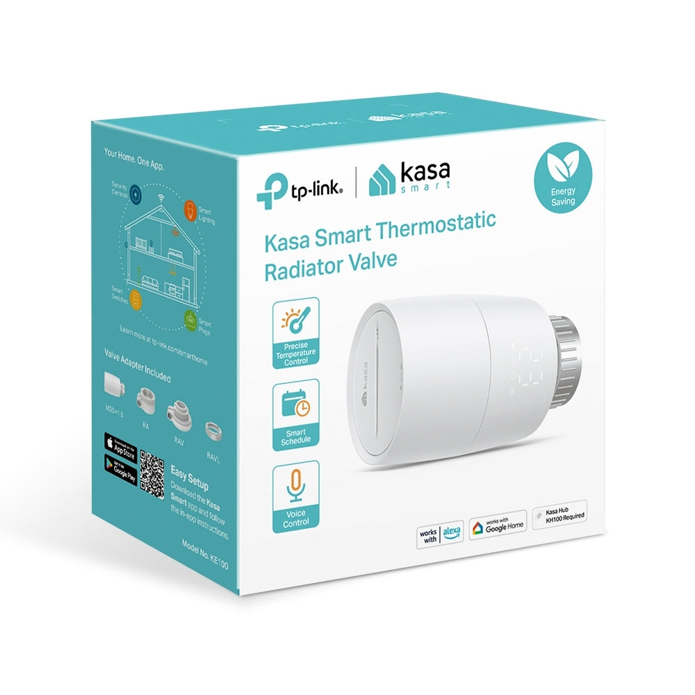ROBINET CU TERMOSTAT si valva TP-Link, frecventa functionare 868 MHz, contine 2 baterii AA "KE100"