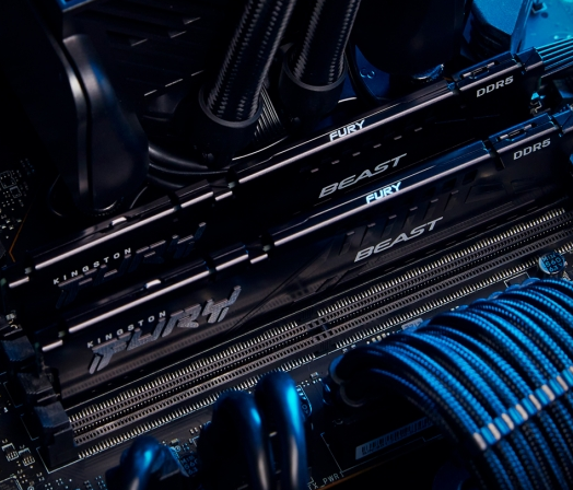 Memorie DDR Kingston FURY Beast DDR5 64 GB, frecventa 5600 Mhz, 32 GB x 2 module, radiator, "KF556C40BBK2-64"