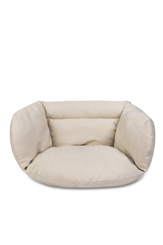 Perna pentru leagan tip cuib 56x63x36 cm, umplutura moale, ecru