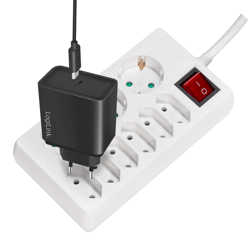 PRELUNGITOR LOGILINK, Schuko x 3 + Euro skt x 6, cablu 3G 1.5mm2, 230 V/16 A, 50 Hz, max. 3500 W, buton intrerupator iluminat, IP20, 1.5m, alb, "LPS201"
