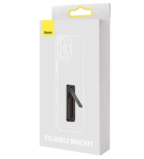 SUPORT Telefon Baseus Foldable Bracket, pliere 90 grade, rotire 360 grade, grosime 4mm, autoadeziv, negru "LUXZ000001" - 6932172603311