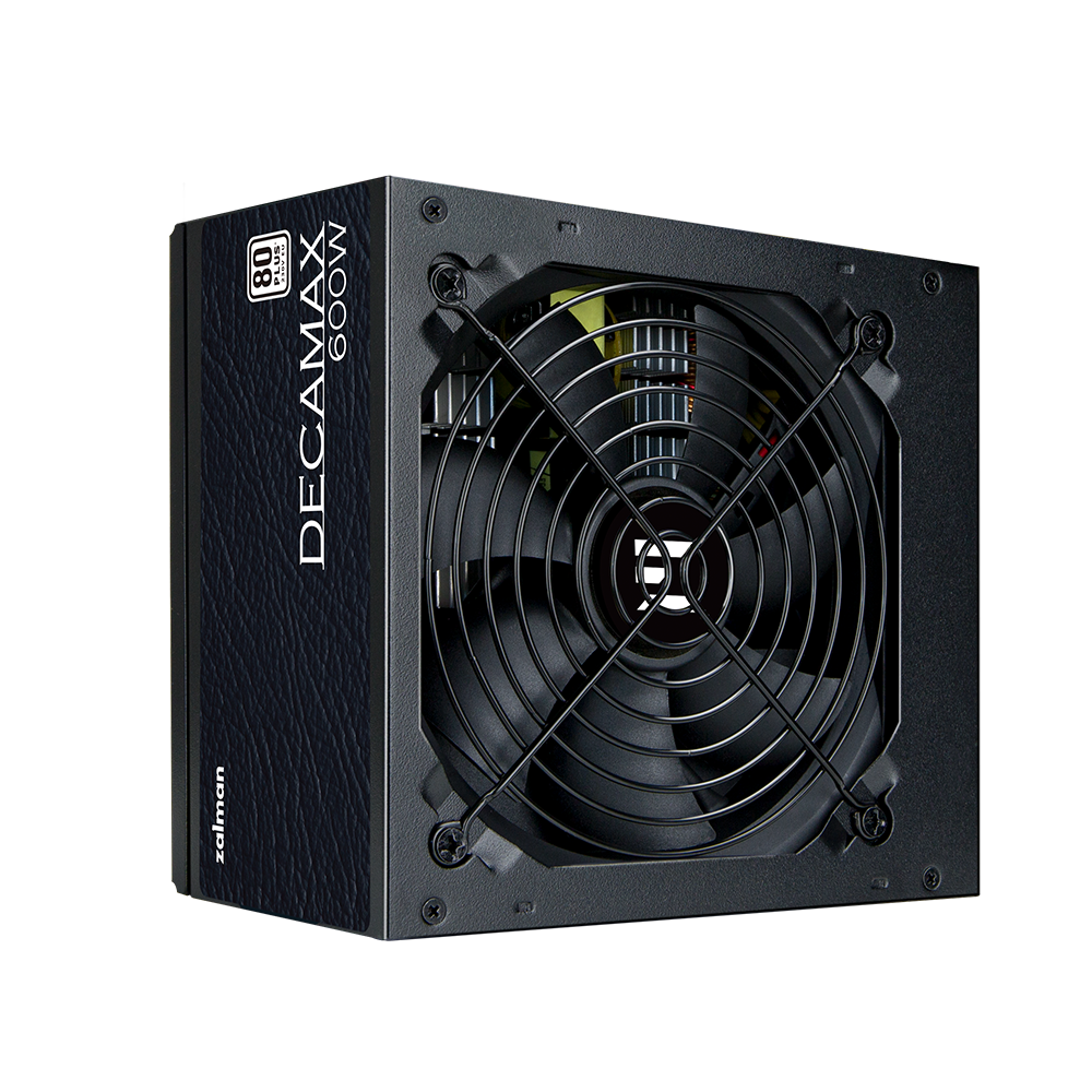 SURSA Zalman "Decamax 600", 600W, certificare 80 Plus, active PFC, fan 120mm, negru, "ZM600-LX3"
