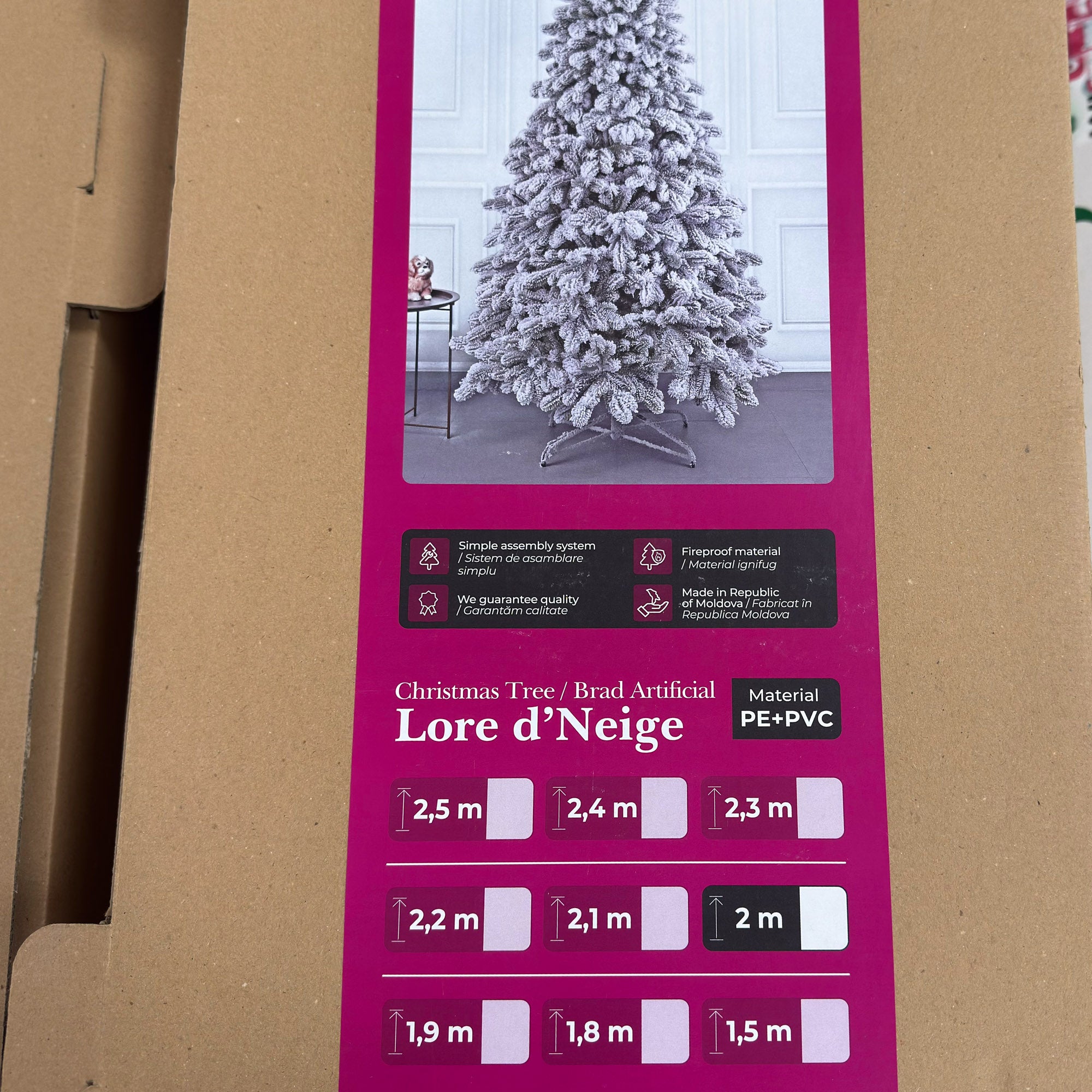 Brad artificial Sersimo, Lore d’Neige Elite, nins, mix 2D+3D, 200 cm