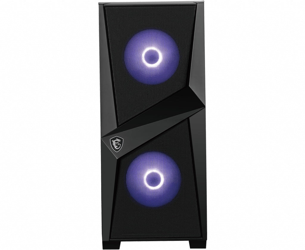 CARCASA MSI Middle Tower, ATX, "MAG FORGE 100M", fara sursa, sticla securizata, fan x 3, USB 3.2 gen 1 x 2, Jack 3.5 mm x 2, mesh pt. filtrare praf, negru, "MAG FORGE 100M"