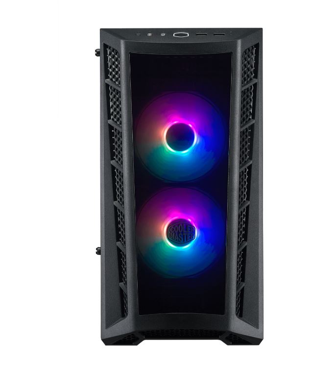 CARCASE Cooler Master MasterBox MB320L ARGB with Hub, MATX,Transparent front bezel,U3x2,TG side panel,ARGB fanx2,w/ARGB Hub, "MCB-B320L-KGNN-S02"