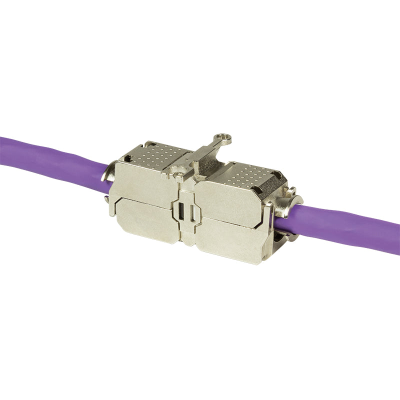 CUPLA RJ-45 LOGILINK pt. cablu UTP, FTP, Cat6a, RJ-45 (M) x 2, metalica, tip punch down, "MP0041"