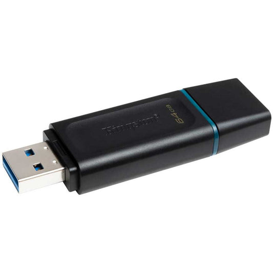 Memorie Flash Drive Kingston DataTraveler Exodia, 64GB, USB 3.2, Negru-Albastru - BazarOltenia