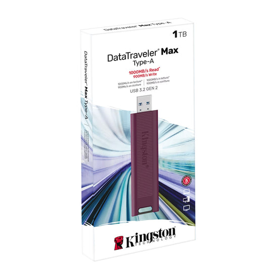 Memorie Flash Drive Kingston DataTraveler Max, 1TB, USB-A 3.2, Rosu - BazarOltenia