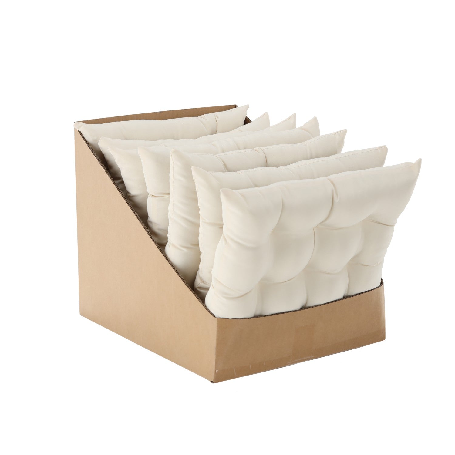 Perna scaun 40x40x6 cm, matlasata, poliester impermeabil, cu prindere, bej