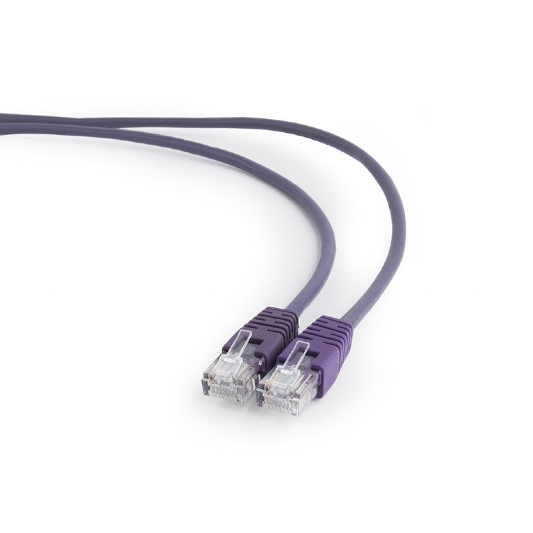 PATCH CORD UTP GEMBIRD Cat5e, cupru-aluminiu, 0.25 m, violet, AWG26, "PP12-0.25M/V"
