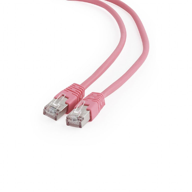 PATCH CORD FTP GEMBIRD Cat6, cupru-aluminiu, 1 m, roz, AWG26, ecranat "PP6-1M/RO"