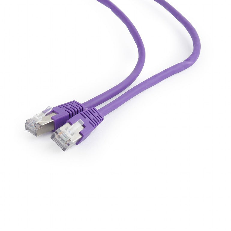 PATCH CORD FTP GEMBIRD Cat6, cupru-aluminiu, 5 m, violet, AWG26, ecranat "PP6-5M/V"