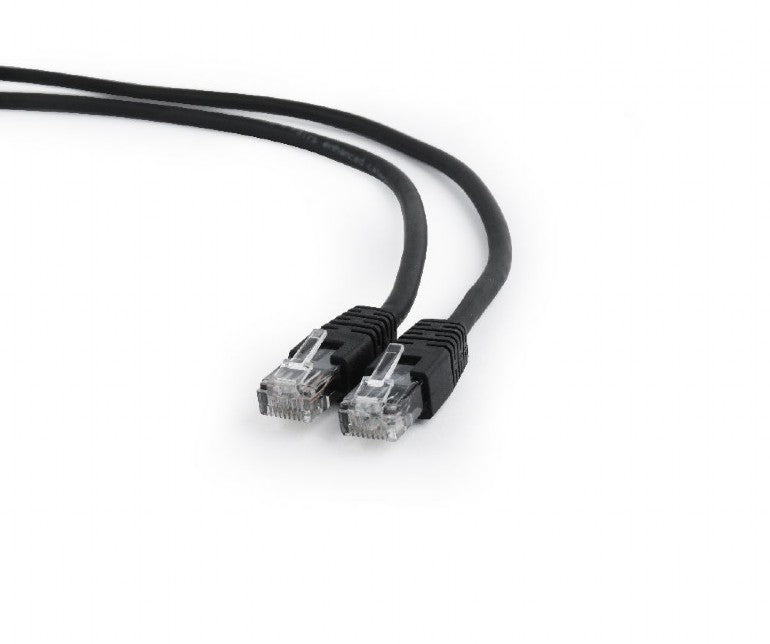 PATCH CORD UTP GEMBIRD Cat6, cupru-aluminiu, 0.25 m, negru, AWG26, "PP6U-0.25M/BK"